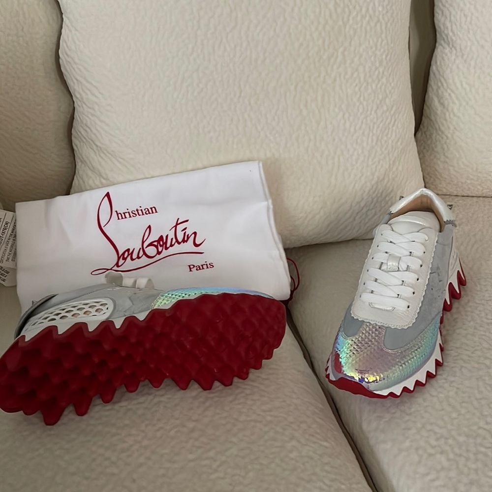 Christian Louboutin sneakers size 37 US 7 brand new in box and bag come with it